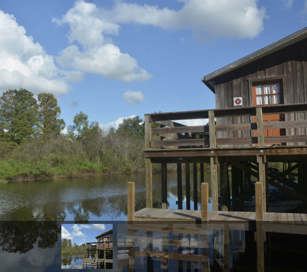 Kissimmee Fishing Cabin with decking over the water